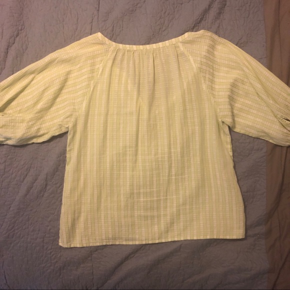 Talbots Green/White shirt - Picture 6 of 6